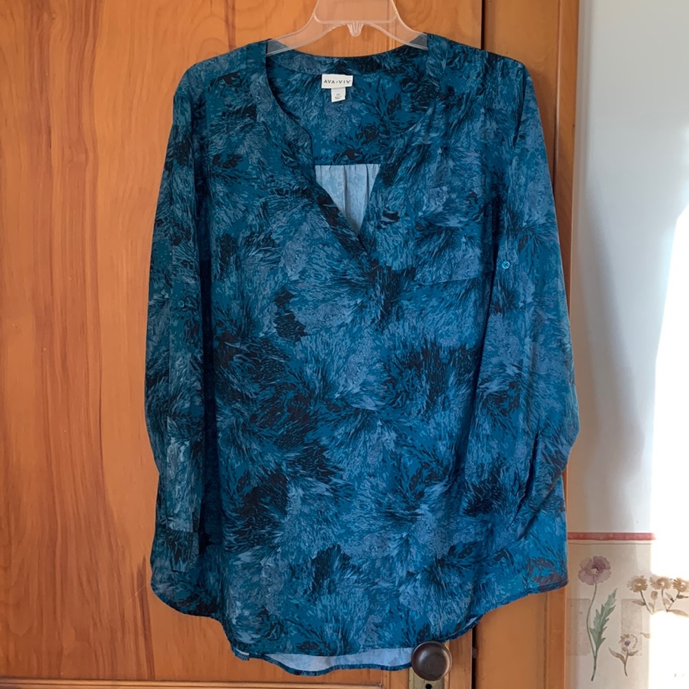 Ava & Viv Long Sleeve Blouse
